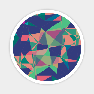 Geometric triangle pattern abstract Magnet